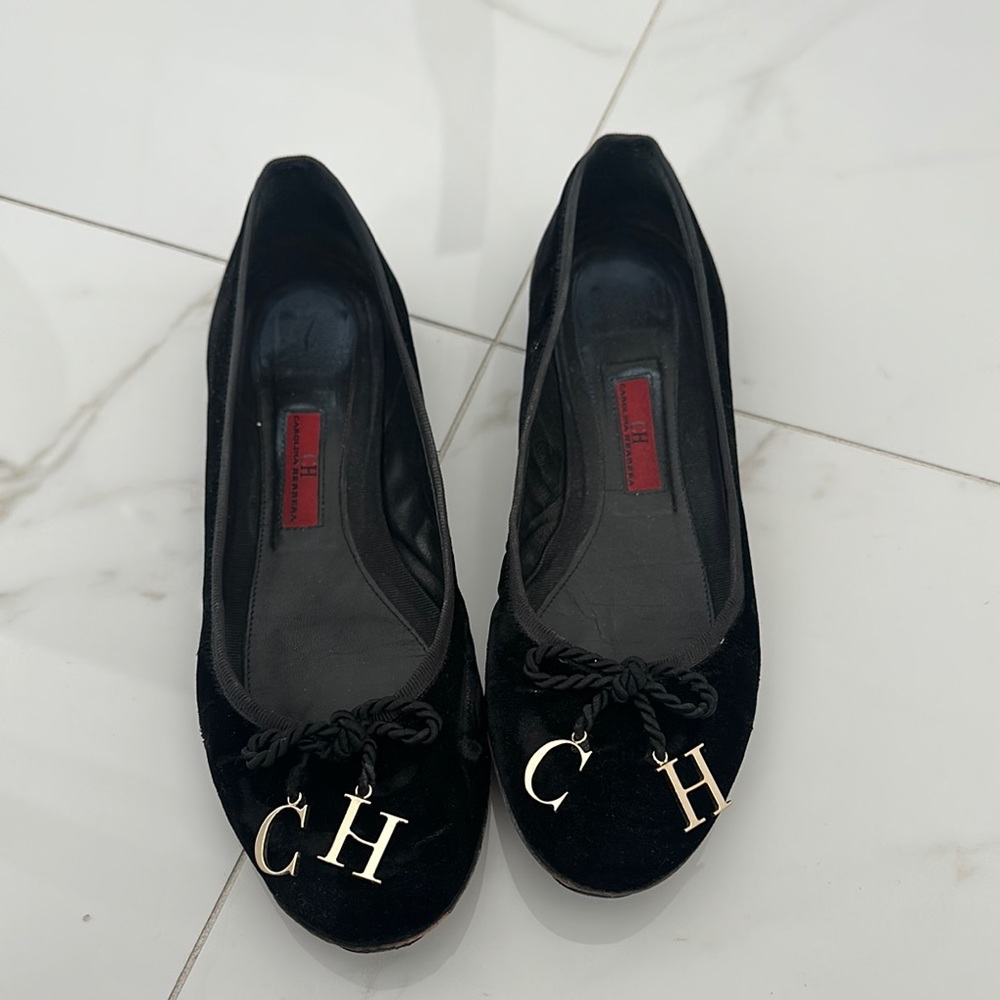 Carolina Herrera Black Women's Flats